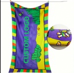 Good Quality 100% Cotton Sublimation Printed Promotion Beach Towel Custom