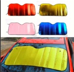 Custom Pe Bubble Foldable Car Sun Shades Front Custom Printing Car Sunshade