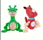 Hot Sale New Dog Plush Toys Dog Toys Shape Plush With Rope Interactive