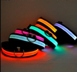 LED Luminous Safety Glow Flashing Lighting Dog Collars for Puppy Small Medium Large Dogs