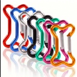 Fashion Carabiner Clip Hook For Camping Keyring Metal Promotional Color aluminum dog bone shaped carabiner