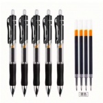 China Made Premium smooth Writing Roller retractable Gel ink Ballpoint Pens with soft rubber grip