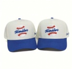 Custom 100% Cotton Structured Sports Hat 5 Panel Embroidery Logo Baseball Cap Hat Baseball Plastic Buckle