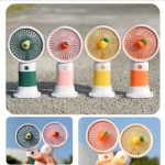 Creative Desktop ventilador Outdoor Portable Fan USB Charging Mini Handheld Fan Flower Fairy Hand-held Rechargeable Pocket Fan