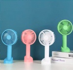 USB Rechargeable Desktop Table Stand Air Cooler Hand Held Electric Small Handheld Portable Mini Fan