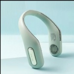 Fashion Portable Mini USB Rechargeable Hand Free Neck Hanging Fan Wearable Neck Fan Cooling