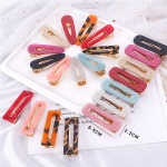 acetate acrylic color resin water drop flash hairpin girl bb clip woman hairpin