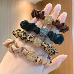 Silk Elastic Hair Tie Leopard Print Head Rope Hair Rope Hair Accessories