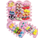 10PCS/Set luxury resin fruit series baby Elastic Rubber Band Girls Kids Hair Ties kids accessories set