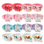 Unicorn Resin Accessories Hair Ring Children Cute Unicorn Nylon Rubber Band DIY Cartoon Hair Ties