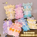 10pcs/set Wholesale Cute Children Kids Hairpin Cartoon Princess Hair Clips Hair Accessory Butterfly Girls Hair Clip Set