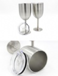 10oz Stainless Steel Wine Glass