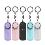 130db Emergency Self Defense Alarm keychain Safety defence Key Chain Led Security Personal Alarm Keychain for Women