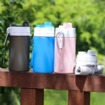 550ML Folding Silicone Milk Carton Water Bottles Eco Friendly Collapsible Drinking Insulated Water Bottle