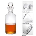 1200ml Artificial Wine Bottle Creative Slant Stand Set Crystal Wine Creative Wine Glasses Whiskey Set Alcohol beverage decanter