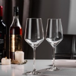 OEM 400ml lead free crystal wine glass cup luxury Modern transparent red wine glass goblets
