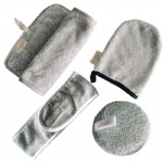 100% Natural Bamboo Charcoal Fiber Cloths Clean Face Towel Makeup Remover Clean Facial Soft Mitt Sensitive Skin Cosmetic Pads