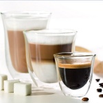 Double Walled Glass espresso shot glasses Coffee Cups Glass Custom Logo