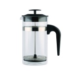 High temperature resistant 350ml 600ml 800ml 1L borosilicate glass plastic french press