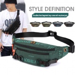 Crossbody Bag Green Hippie Nylon Crossbody Shoulder Bag Messenger Bag Fanny Packs For Men Tactical Waterproof