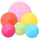 Diameter 84cm Chinese Craft Paper Umbrella/Parasol for Wedding Photograph Accessory Party Decor White Paper Long-handle Parasol