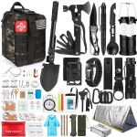 Survival Kit, 250Pcs Survival Gear First Aid Kit with Molle Bag and Emergency Tent, Survival Gear and Equipment