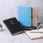 A5 Custom Planner Printing Dated Daily Weekly Leather Notebook Planner