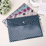 waterproof clear pp envelope file folder PP document bag with snap button