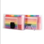 Wallet Mini Document Envelope Multi-layer Portable Accordion Expanding File Folder Rainbow 13 Pockets A6 Plastic Money Saving