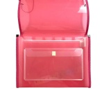 Office School Supplies Childrens PP Material Briefcase Transparent Divider Page Expansion Folder with Pen Bag