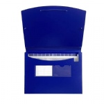 Custom Plastic Filling Product 24 Pockets File Box Ticket Money Document Bag Expanding File Folder With Card Slot