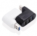 3 Port USB 2.0 Rotate HUB Adapter