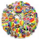 Rainbow Gay sticker butterfly caterpillar 6-color rainbow horse feather gay graffiti sticker