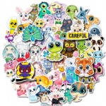 Cute cartoon big eyes sticker cute animal head sticker cartoon childrens reward sticker stationery sticker