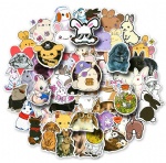 Cute cartoon cute rabbit sticker children's stationery box homework book creative decoration graffiti sticker