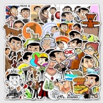 Mr. Bean cartoon personalized graffiti sticker suitcase laptop refrigerator stationery creative sticker