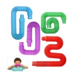 Children vent pressure toys telescopic bellows toys color stretch tube fun telescopic tube