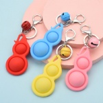 Push pop fidget bubble keychain