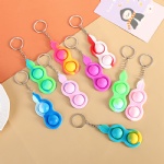 Push pop fidget bubble keychain