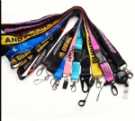 silk woven sublimation neck custom printed keychain anime breakaway lanyards with logo