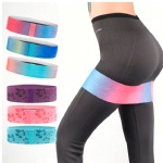 Fitness Elastic Custom Logo Fabric Hip Resistance Band Set Of 3