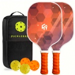 Lightweight Custom Surface Toray T300/T700/3k Carbon Fiber 2 Racket 4 Pickleball Paddle Set With Portable Bag