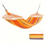 Portable Outdoor Colorful Stripe Camping Hammock Garden Sports Home Travel Camping Swing Thick Canvas Bed Hammock