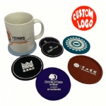 Custom Shaped Soft Plastic Sublimation Beer Coasters For Drinks Absorbent Felt And Rubber Silicone Paper Cup Rubber Coaster