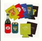 Beer Can Sleeve Blank In Bulk Black Silk Screen Printing Neoprene Coozies Blank Sublimation Koozies