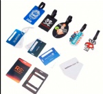 Custom PVC Luggage Tag Sublimation Plastic Loop Strap Rubber Luggage Tag Hard PVC Luggage Tag