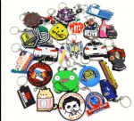 Custom Soft PVC 3d Keychain Rubber Keychains Silicone Keyring Cartoon Cute Key chain