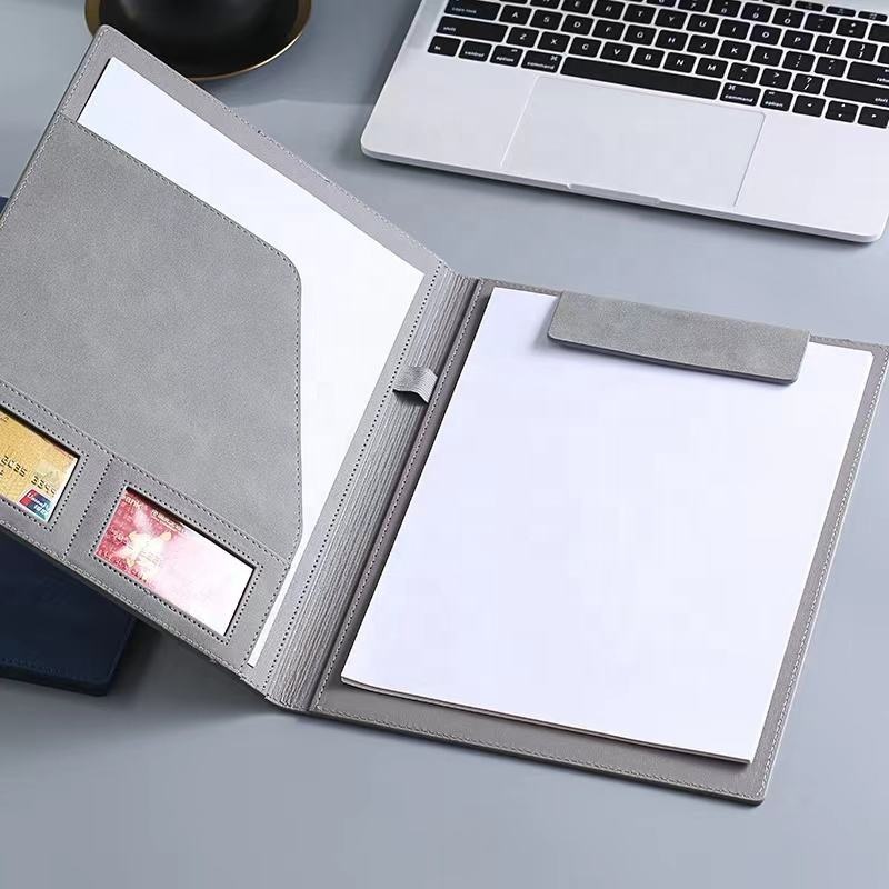 Custom Logo Printing Faux Leather Folder Portfolio Size A4 Writing Pad for Business School Office Conference Notepad Clip Boards Custom Logo Printing Faux Leather Folder Portfolio Size A4 Writing Pad for Business School Office Conference Notepad Clip Boards