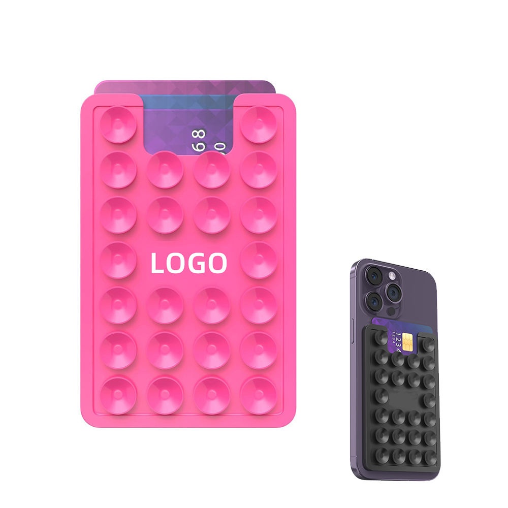 Silicone Suction Phone Case Adhesive Mount with Card Holder Silicone Adhesive Phone Holder Silicone Suction Phone Case Adhesive Mount with Card Holder Silicone Adhesive Phone Holder
