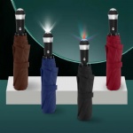 LED Light Travel Compact Windproof Umbrellas